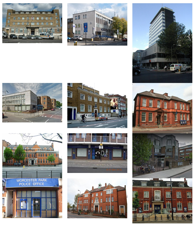 Image 1. Catalogue of vacated police stations across London. Source: author.